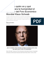 Conozca quién es y qué quiere para la humanidad el fundador del Foro Económico Mundial Klaus Schwab