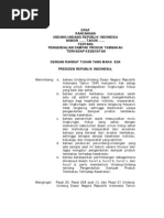 Download Rancangan peraturan pemerintah tentang pengendalian dampak produk tembakau terhadap kesehatan by Indonesia Tobacco SN51433041 doc pdf