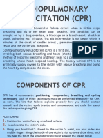 Cardiopulmonary Resuscitation (CPR) Is A First Aid, Life - Saving Technique