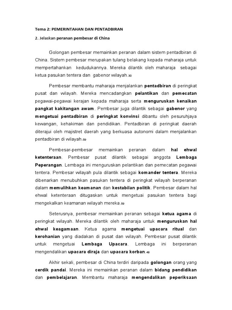 Peranan Pembesar China Pada Abad Ke 16 Hingga 20 Pdf