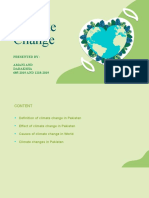 Climate Change: Presented By: Amani and Daraksha 685-2019 AND 1218-2019