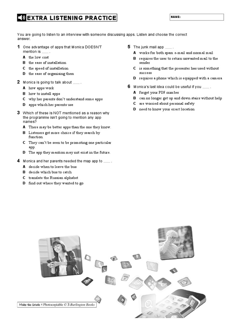 Extra Listening Practice on Apps | PDF