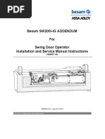 Besam SW200i-IG ADDENDUM For Swing Door Operator Installation and Service Manual Instructions