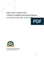 Carbon Footprint Assessment Report: Bike Depot Company LTD