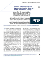 Research in Pulmonary Fibrosis Across Species: Unleashing Discovery Through Comparative Biology