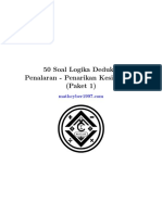 50 - Soal - Logika - Deduksi - Penalaran - Penarikan - Kesimpulan - (Paket 1)