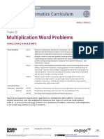 Multiplication Word Problems: Mathematics Curriculum