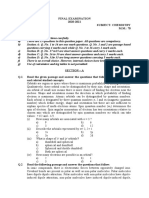 XI-Chemistry (Final Exam 2020-21) Paper Set-A (VK)