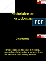 Materiales de ortodoncia