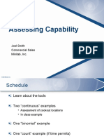Assessing Capability: Joel Smith Commercial Sales Minitab, Inc