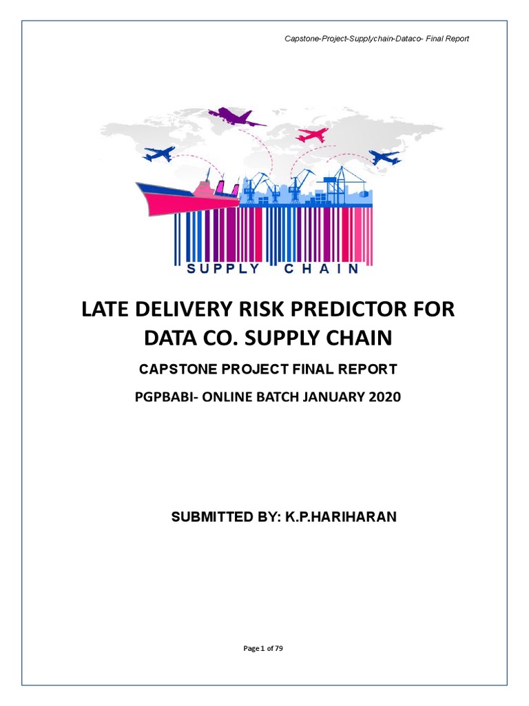 Late Delivery Predictor for Supply Chain | PDF | Receiver Operating ...