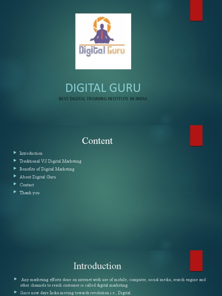 Digital Guru - Best Digital Training Institute in India | PDF