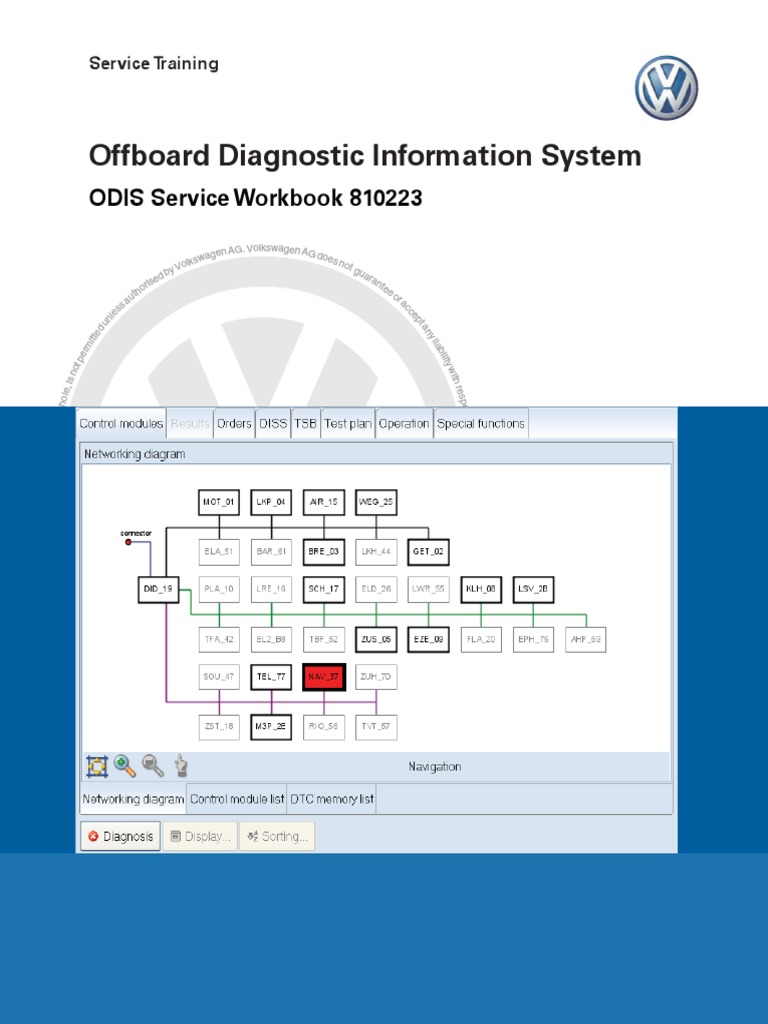 D4B802F471B-SSP 810223 Offboard Diagnostic Information System ODIS ...