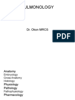 Pulmonology Anatomy and Physiology