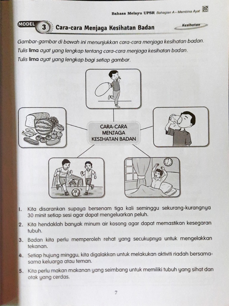 Karangan - Cara2 Menjaga Kesihatan Badan | PDF