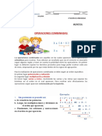 OPERACIONES COMBINADAS - 4to GRADO