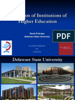 Evaluations of Institutions of Higher Education