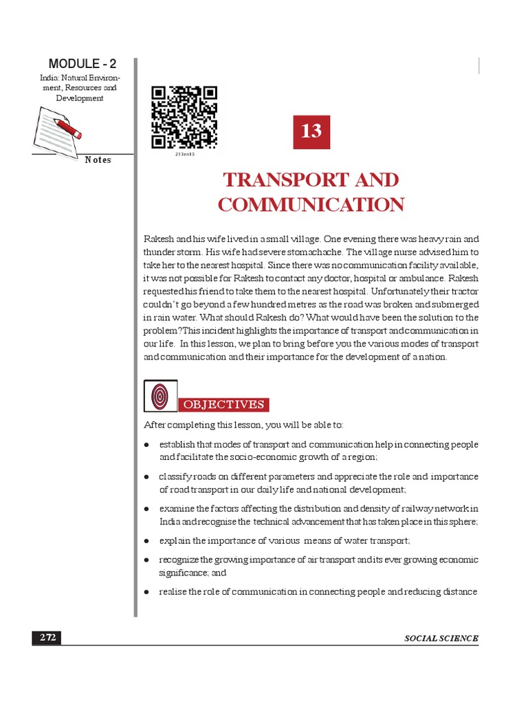 Importance of Transport and Communication | PDF | Telecommunication ...