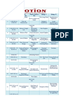 Date Physics (Vishal Sir) Physics (Asharaf Sir) Biology-I Biology - II