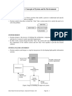 Segment 1: Concepts of System and Its Environment