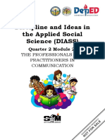 Discipline and Ideas in The Applied Social Science (DIASS) : Quarter 2 Module 2