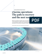 Pharma Operaions - The Path To Recovery and Next Normal