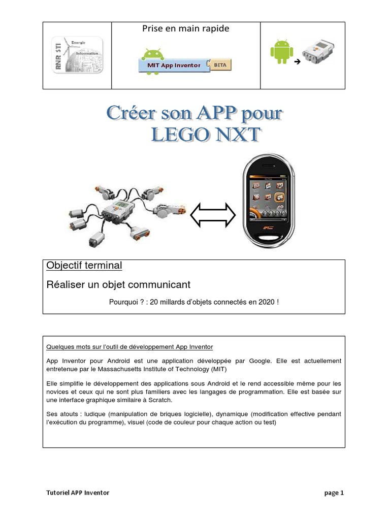 Créer une application LEGO avec App Inventor | PDF | Android (Système d ...