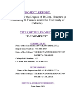 E-commerce Project Report