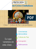 Clase 19.06 Cultura de Paz y Sus Problemas.