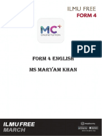Ilmufree March Form 4 English Ms Maryam 30.03.2021