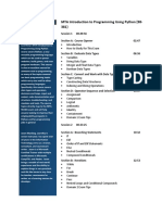 MTA Introduction To Programming Using Python (98-381) Outline