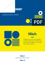 Blue and Yellow Geometric Pitch Deck Presentation