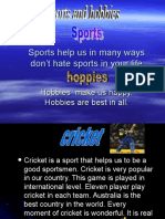 Sports Help Us in Many Ways Don't Hate Sports in Your Life