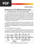 Ntroduction O Icrocontrollers: Fig. 2.1: Functional Block Diagram of A Microcontroller