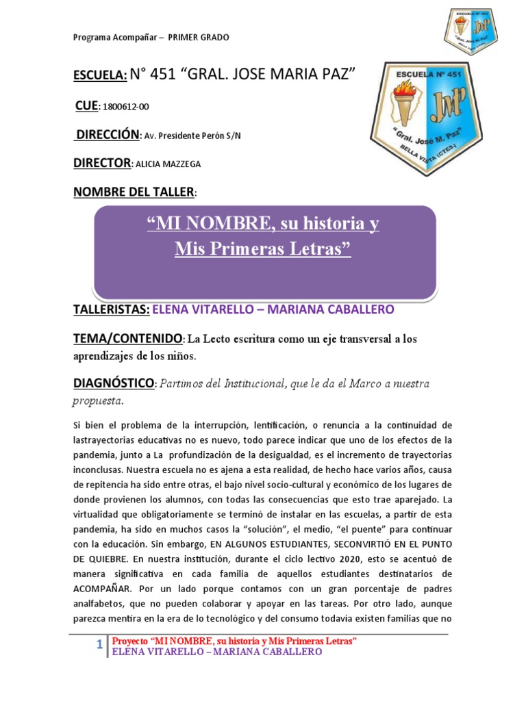 Primer Grado: Mis Primeras Letras | PDF | Aprendizaje | Comunicación