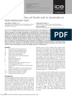 Resistivity Profiles of Perth Soil in Leak Detecti