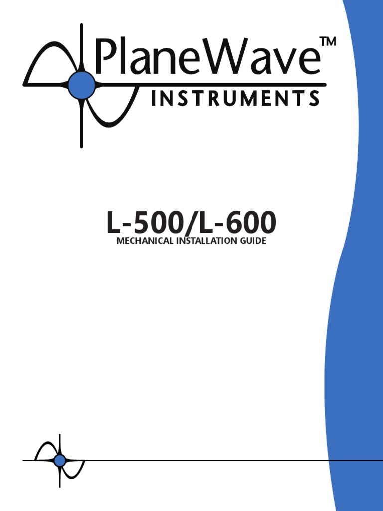 L-500/L-600 Installation Guide | PDF | Electrical Connector | Screw