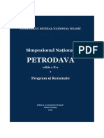 Petrodava Ii - Program-Rezumate