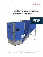 Manual de Uso y Mantenimiento de Caldera Titan 500.