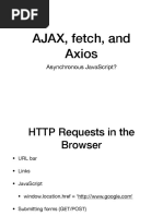 AJAX, Fetch, and Axios