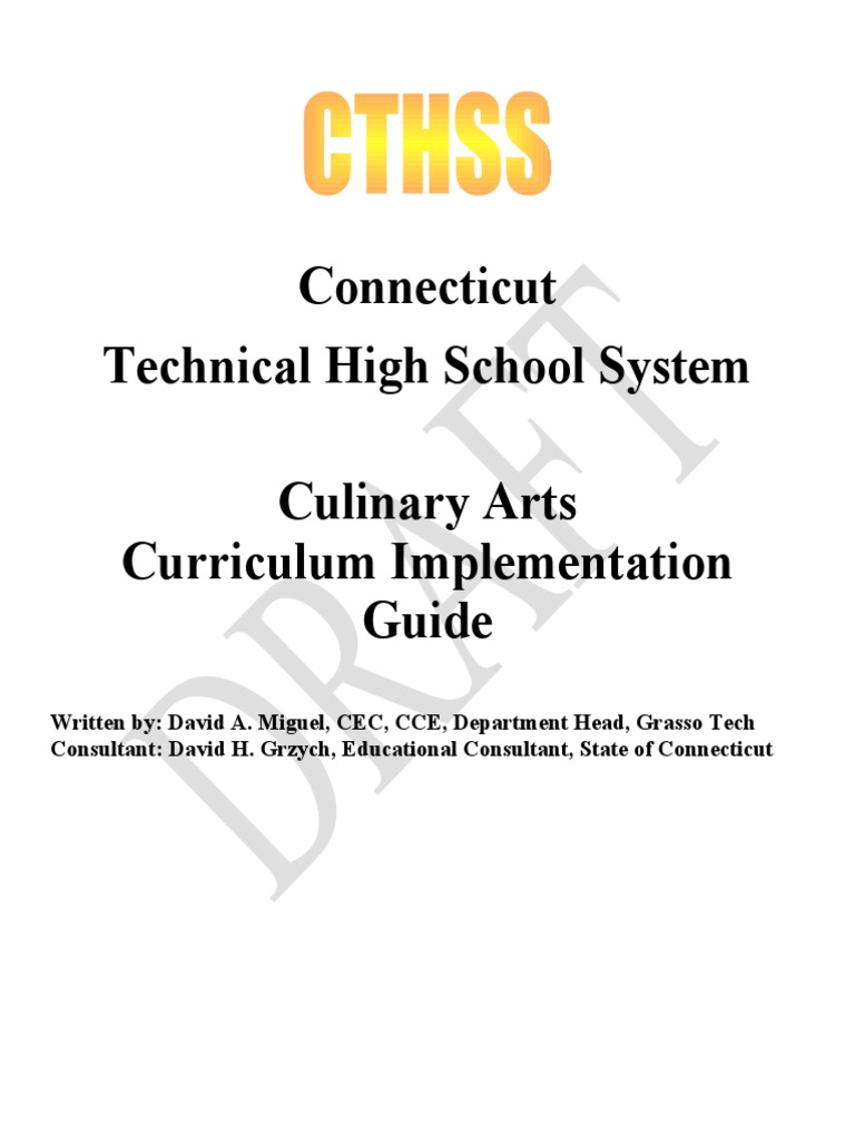 Food Service Curriculum Implementation Guide 912 PDF Salad