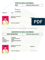 Registrasi Mahasiswa Unmul 2010