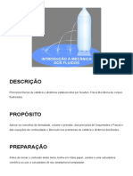 Física dos fluidos: conceitos de densidade, pressão e equações de Bernoulli e continuidade