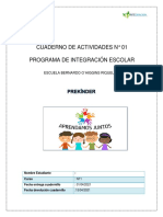 Cuadernillo de actividades escolares para integración e inclusión