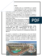 Historia de La Hidrología