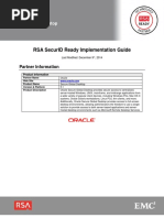 Oracle: Rsa Securid Ready Implementation Guide