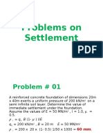 Problems On Settlement