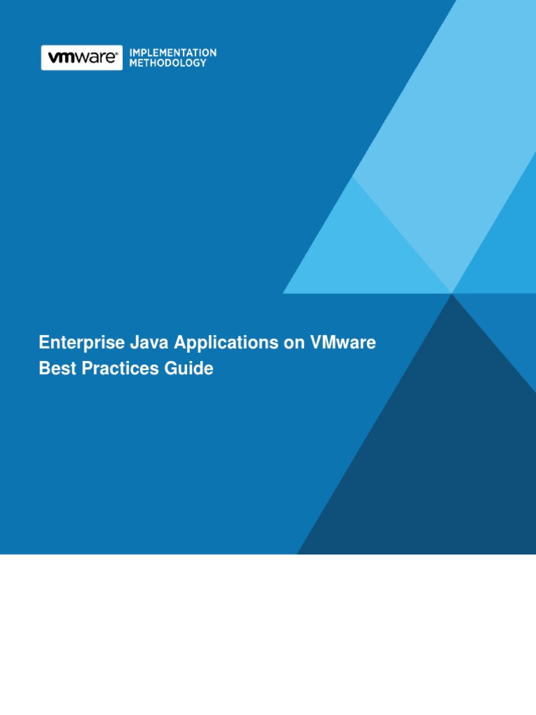 Enterprise Java Applications On VMware Best Practices Guide | PDF