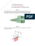 Assignment # 1: Mechanics I Course: Due: Nov. 4, 2020 (Please Submit During Class)