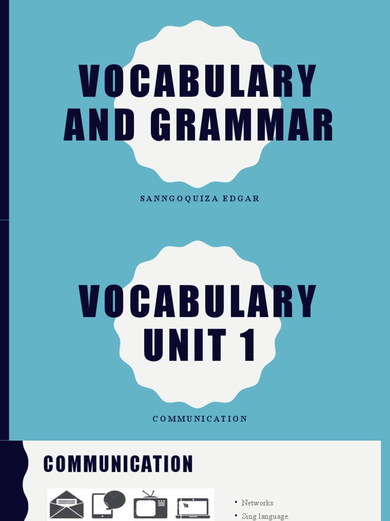Vocabulary and Grammar Guide | PDF | Question | Verb